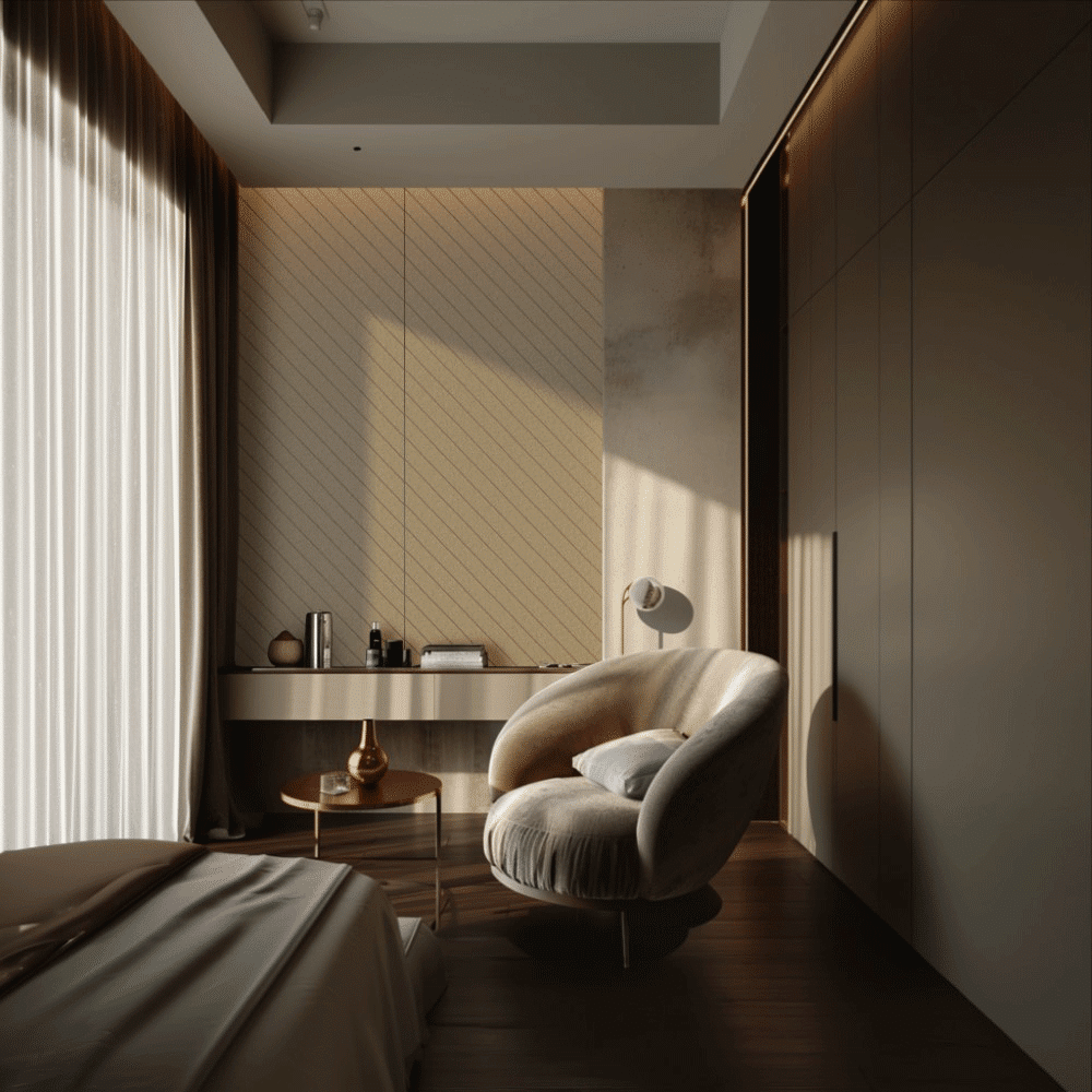 Dressing-Room-3---PET-Groove-Panel---Diagonal-Left