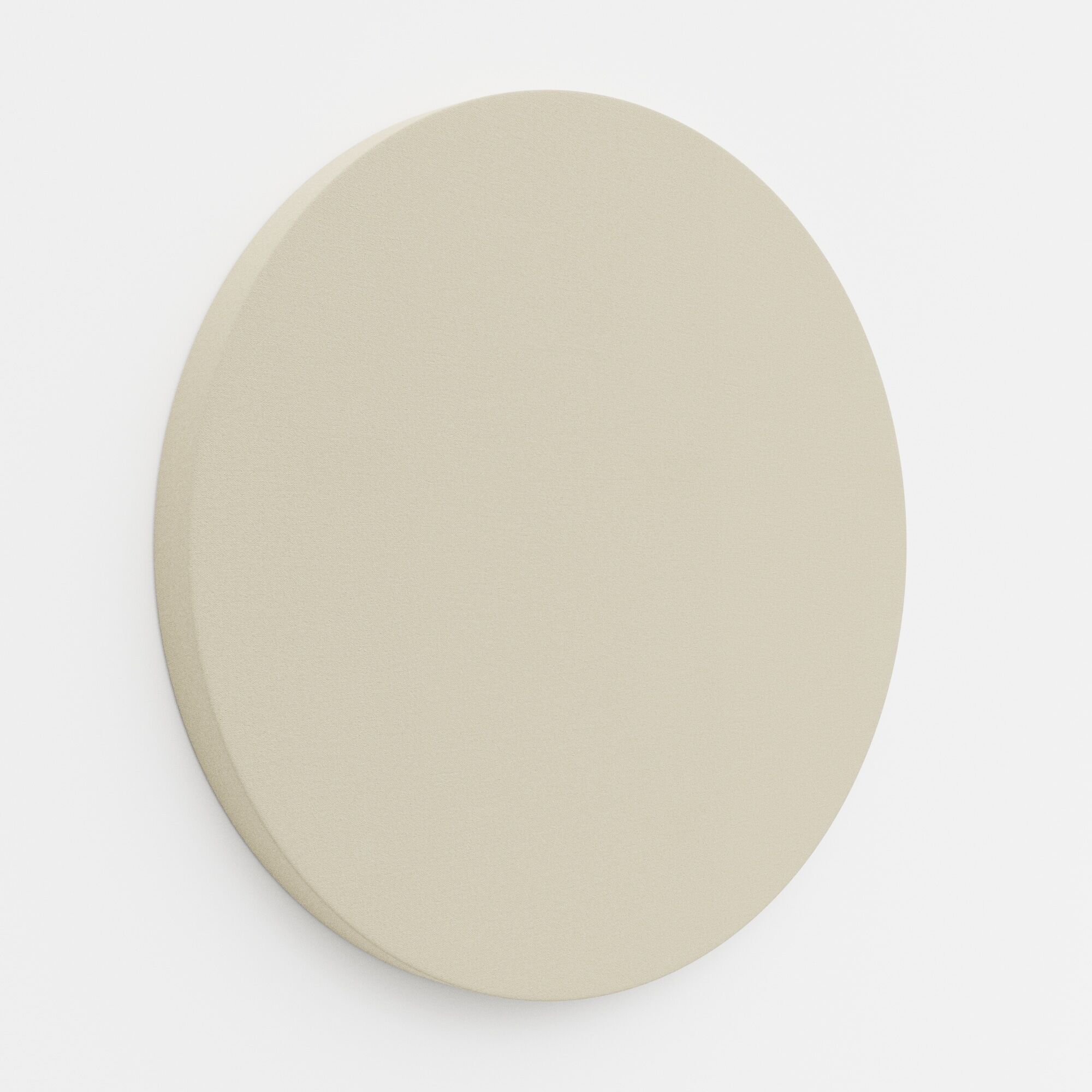 Fabric Wrapped Wall Panel - 40mm Circle - Lucia 18_Oyster