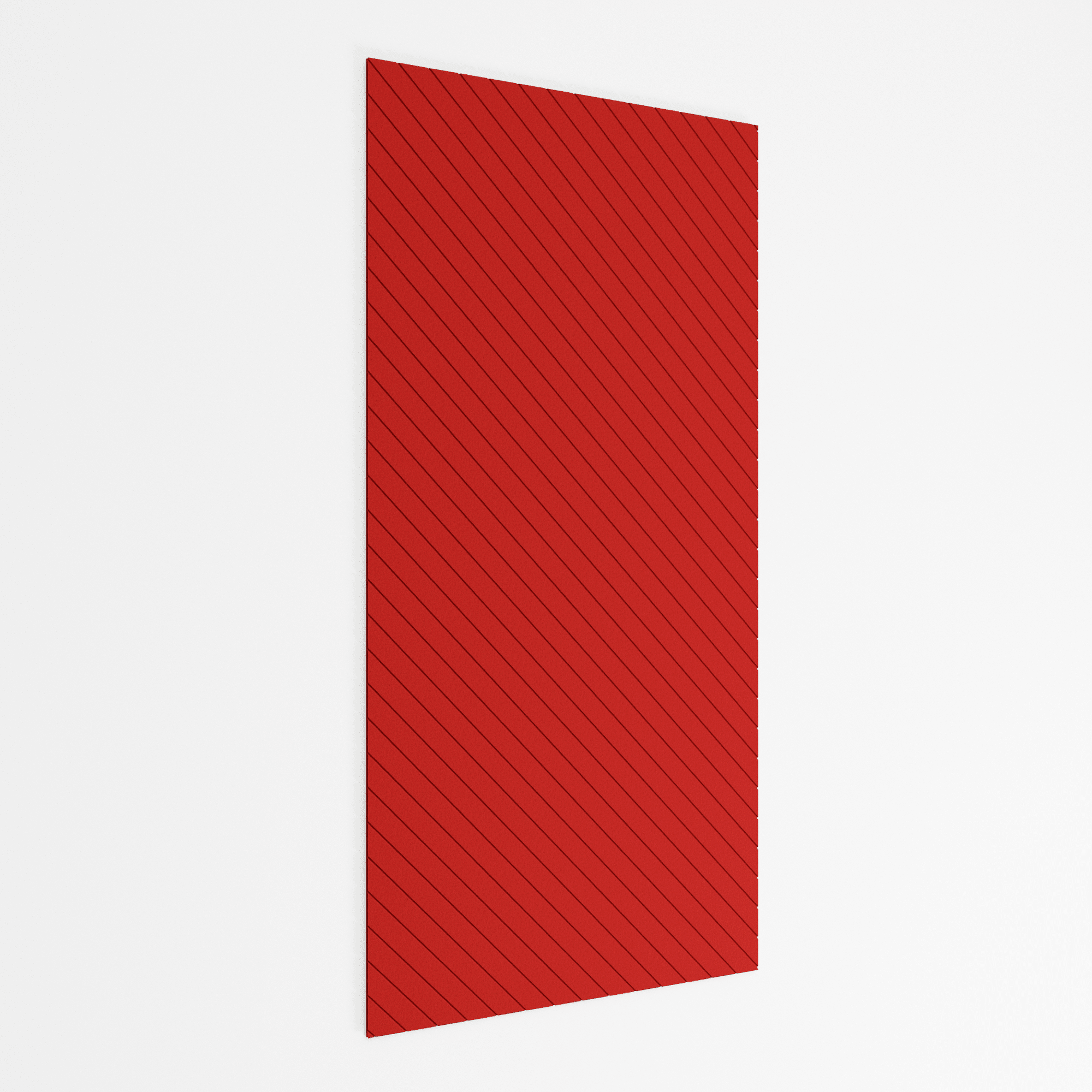 PET-Groove-Wall-Panel---Diagonal-Left---PET-15_Red