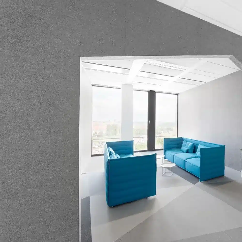 BuzziSkin acoustic wallpaper open plan